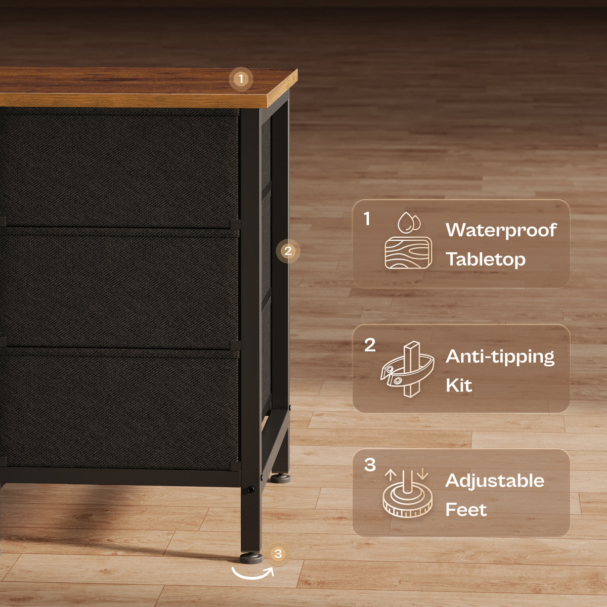 70 Inch Large Dresser for Bedroom, 12 Drawer TV Stand for 65, 75 Inch TV, Long Dresser for Living Room, Brown